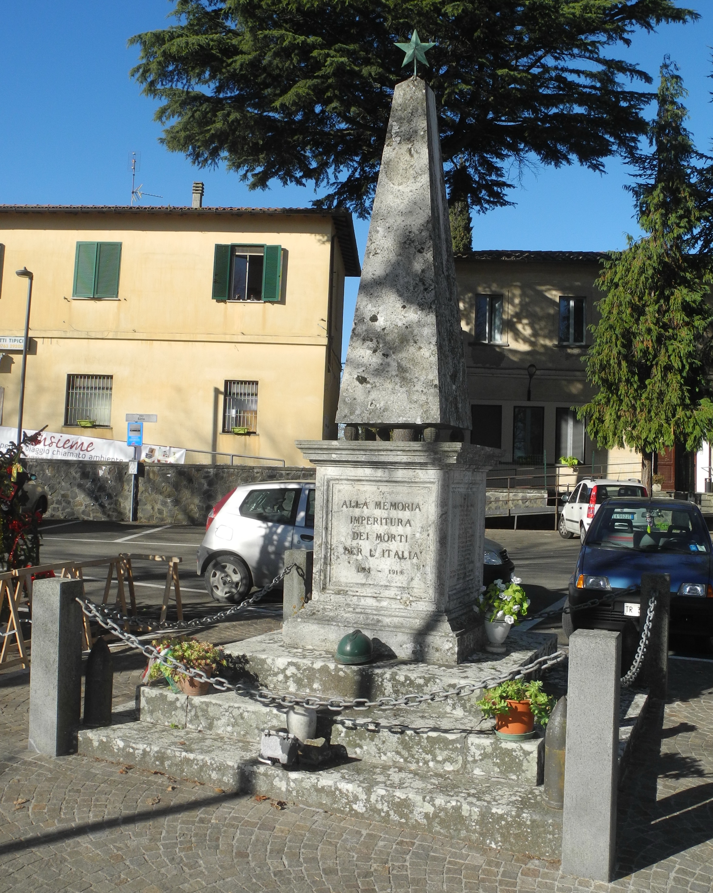 stella (monumento ai caduti - ad obelisco, opera isolata) - ambito Italia centrale (prima metà sec. XX)