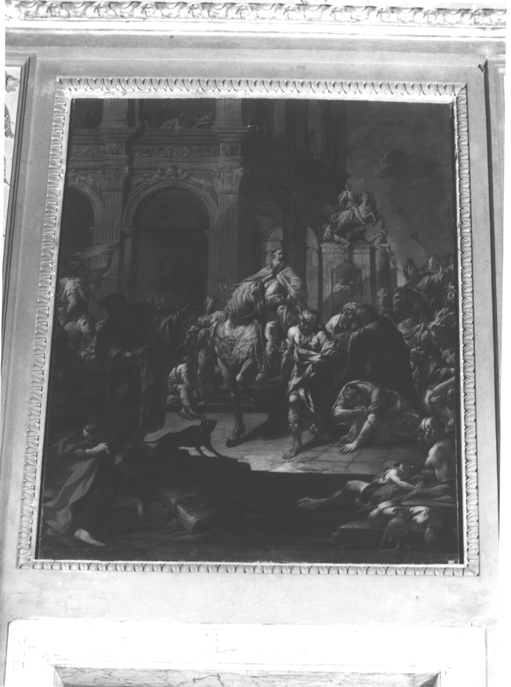 Trionfo di Mardocheo, trionfo di Mardocheo (dipinto, opera isolata) di Monti Francesco (attribuito) (secondo quarto sec. XVIII)