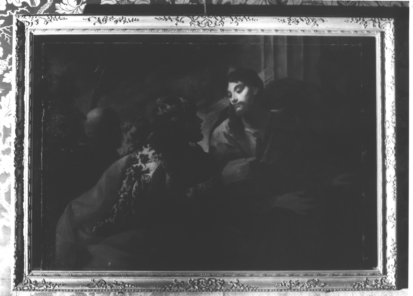 Tributo a Cesare, Gesù e un fariseo (dipinto, opera isolata) di Raggi Pietro Paolo (fine sec. XVII)