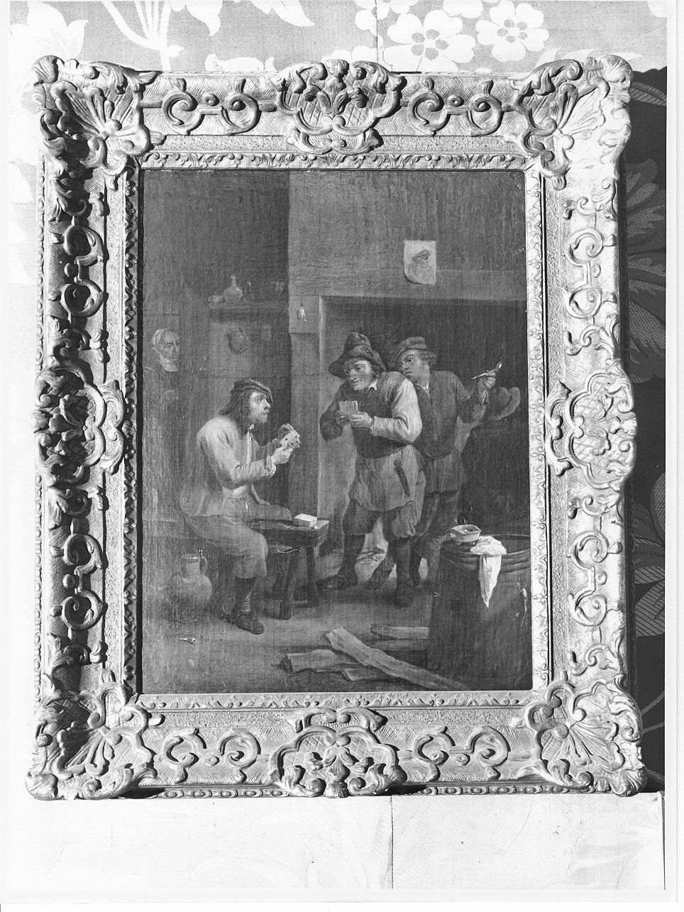Giocatori di carte, Giocatori di carte (dipinto, opera isolata) di Teniers David il Giovane - ambito italiano (metà sec. XVII)