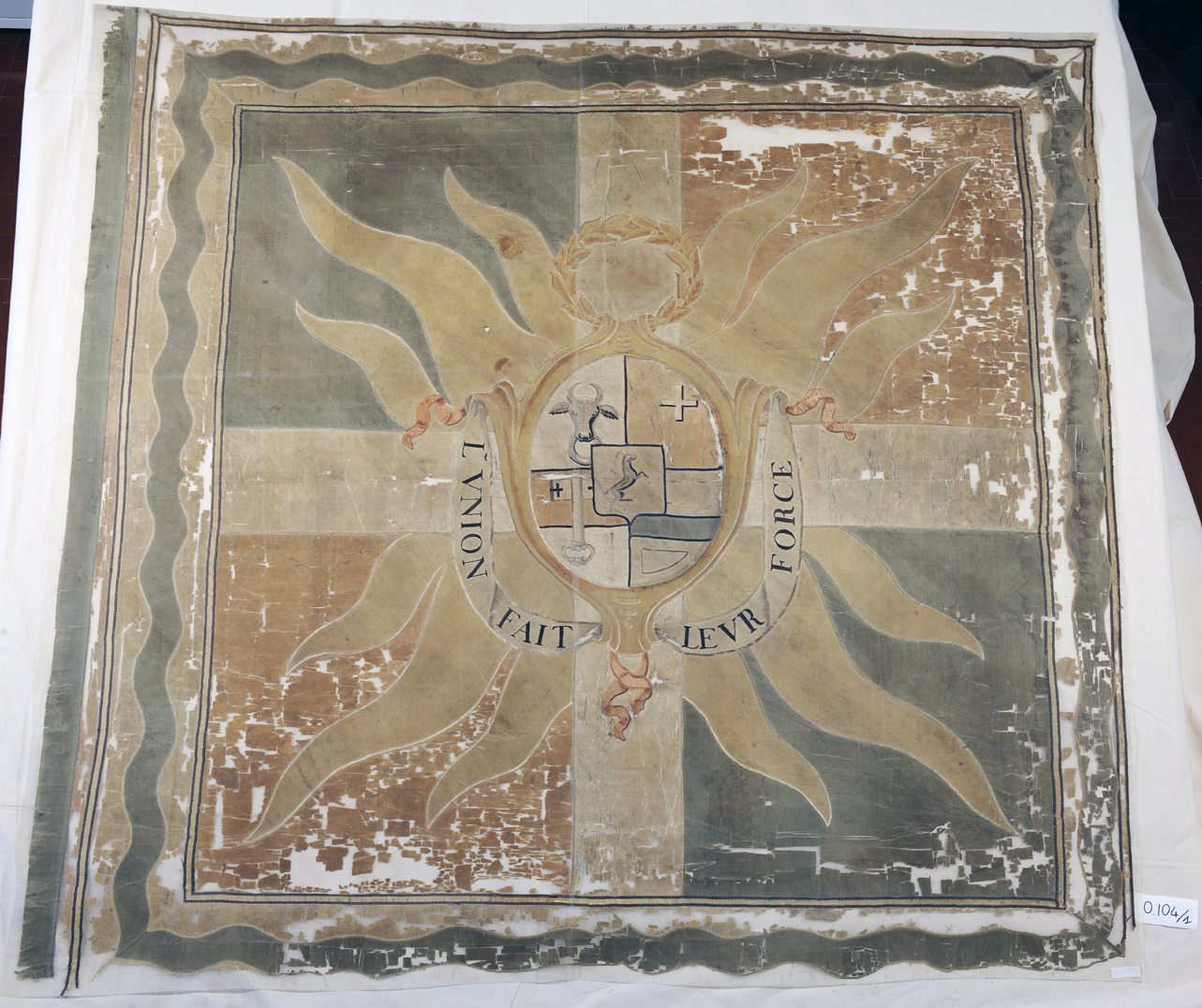soggetto assente (bandiera) di Aostallo Giovanni (fine sec. XVIII)