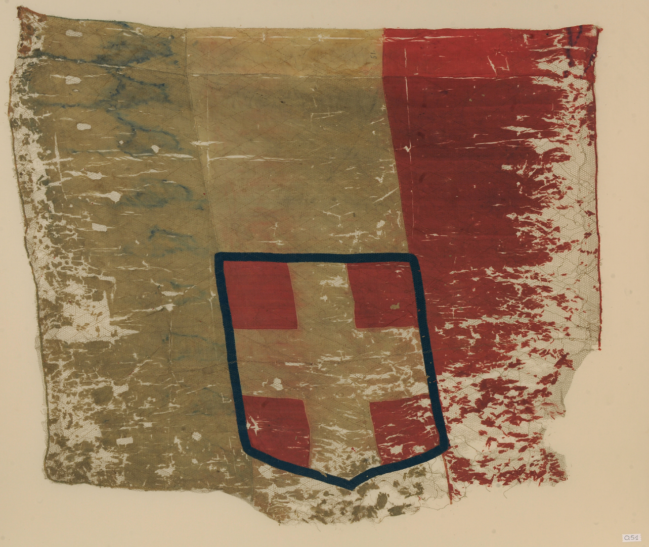 soggetto assente (bandiera, insieme) - manifattura torinese (metà sec. XIX)