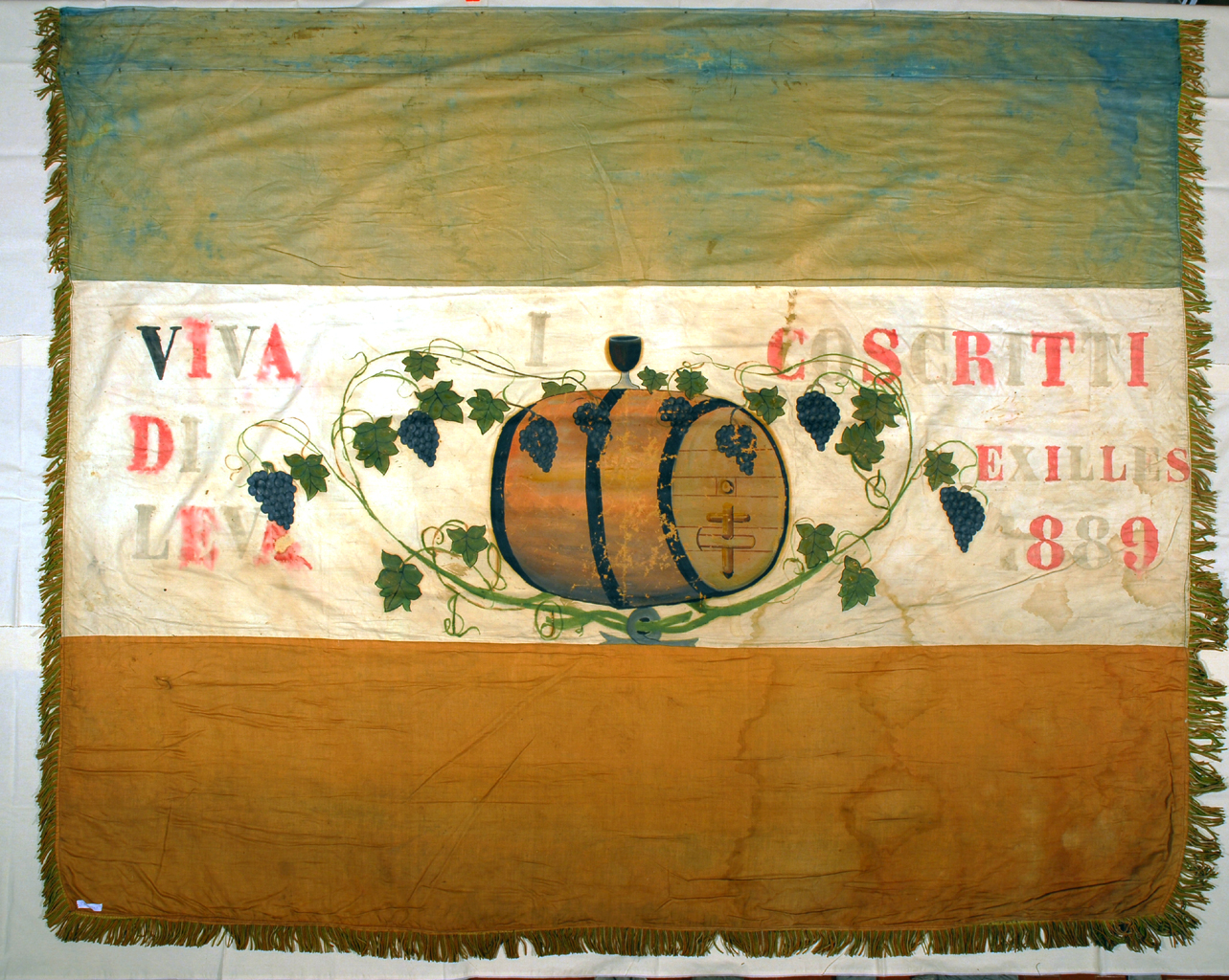soggetto assente (bandiera, insieme) - manifattura Italia nord-occidentale (ultimo quarto sec. XIX)