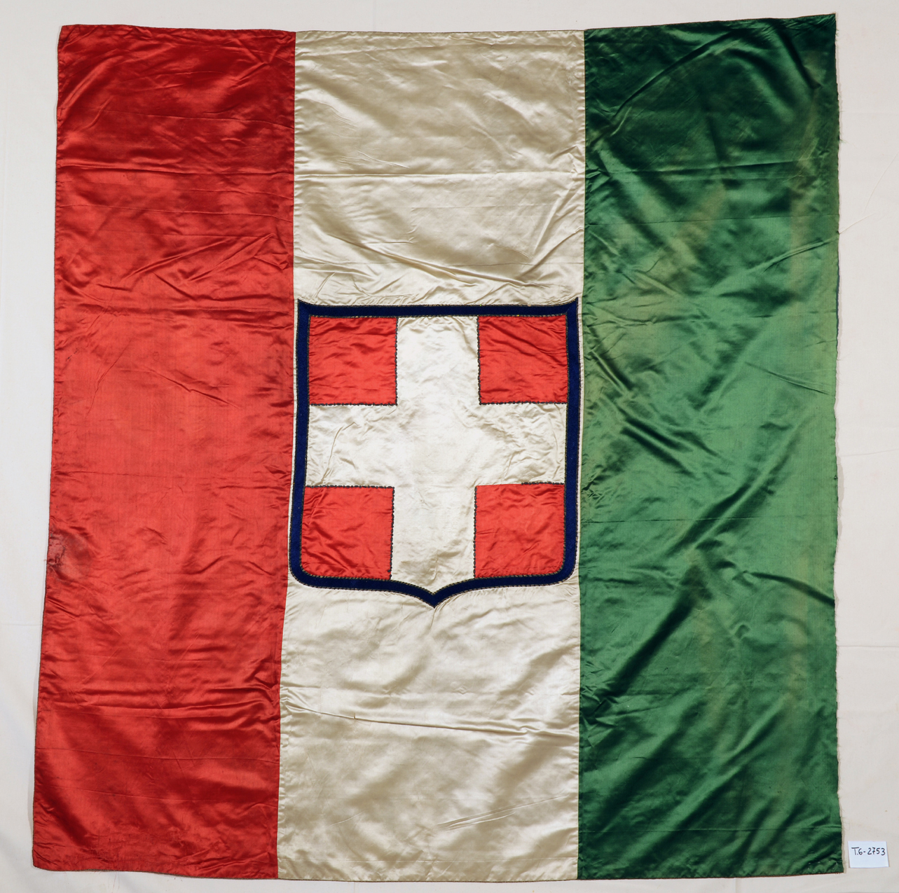 soggetto assente (bandiera, insieme) - manifattura italiana (terzo quarto sec. XIX)