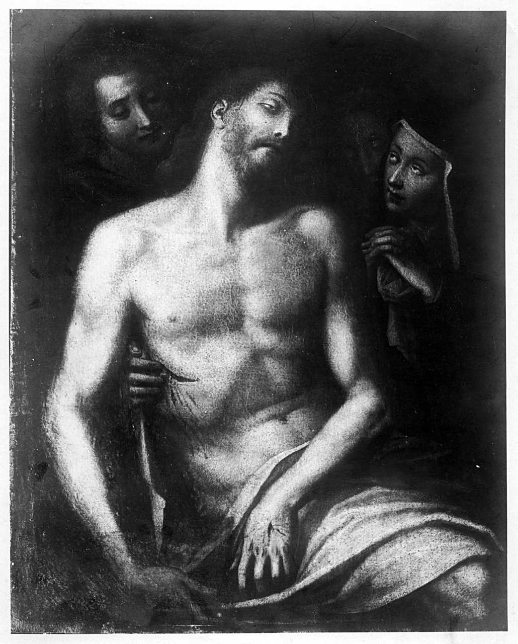 Collocazione ignota- Pietà; dipinto su tela (negativo) di Sodoma (scuola), Gabinetto fotografico del Polo Museale Fiorentino (laboratorio) (primo quarto XX)