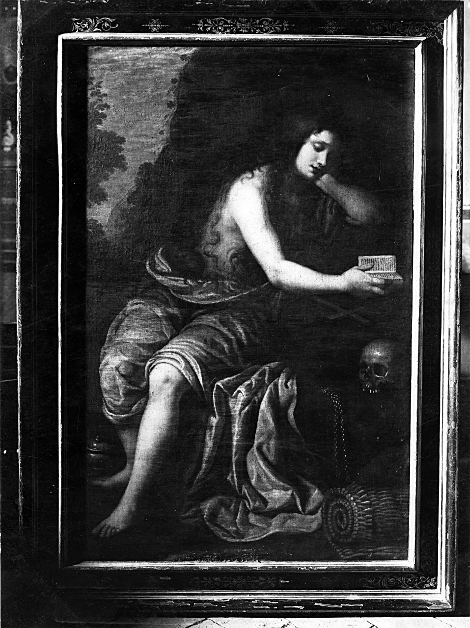 Anghiari - Palazzo comunale - Maddalena penitente; dipinto su tela (negativo) di Gabinetto fotografico del Polo Museale Fiorentino (laboratorio) - ambito toscano (primo quarto XX)