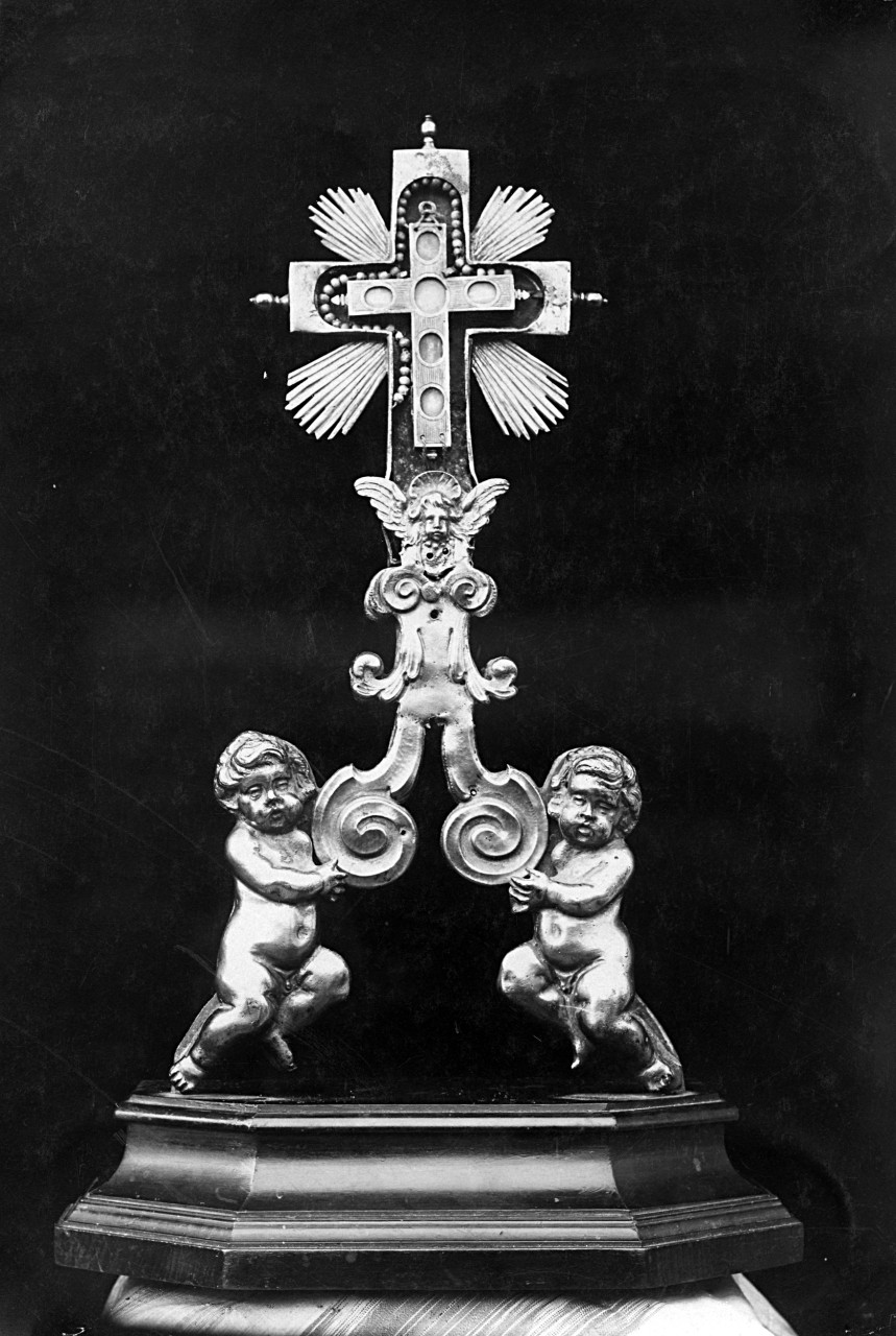 Badia Tedalda - collocazione ignota - Reliquiario a ostensorio (negativo) di Gabinetto fotografico del Polo Museale Fiorentino (laboratorio) - bottega aretina (primo quarto XX)