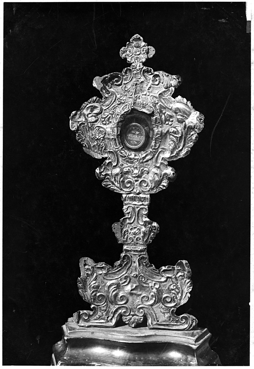 Badia Tedalda -collocazione ignota - reliquiario ad stensorio (negativo) di Gabinetto fotografico del Polo Museale Fiorentino (laboratorio) - bottega tscana (primo quarto XX)