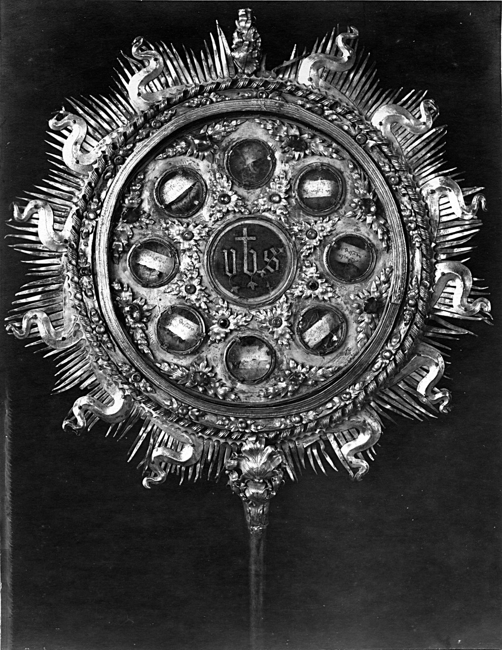 Castiglion Fiorentino - Pinacoteca - Reliquiario di S. Francesco, retro; rame dorato e smalti traslucidi (negativo) di Gabinetto fotografico del Polo Museale Fiorentino (laboratorio) - manifattura aretina (primo quarto XX)