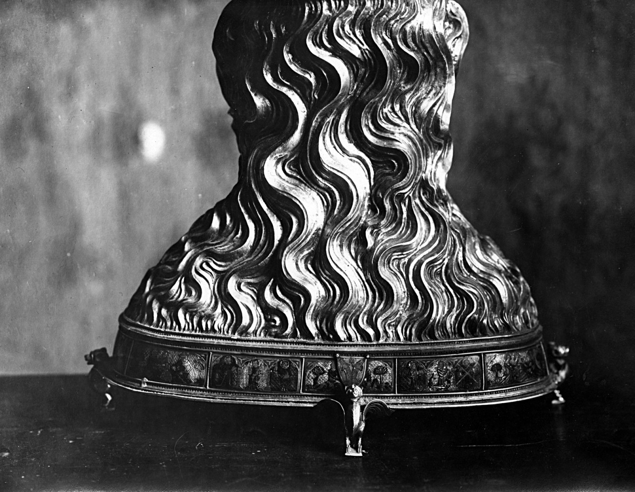 Castiglion Fiorentino - Pinacoteca - Busto reliquiario di Sant'Orsola, argento dorato, inciso e smaltato (negativo) di Gabinetto fotografico del Polo Museale Fiorentino (laboratorio) - manifattura renana, manifattura parigina (primo quarto XX)