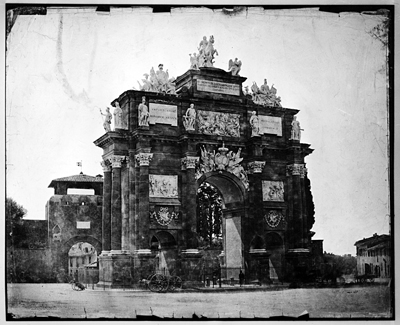 Firenze - Arco di trionfo dei Lorena a Porta San Gallo (negativo) di John Brampton Philpot (metà XIX)