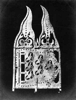 Arezzo - Museo d'Arte Medievale e Moderna - Banderuola in ferro (negativo) di Gabinetto fotografico del Polo Museale Fiorentino (laboratorio) - bottega aretina (inizio XX)