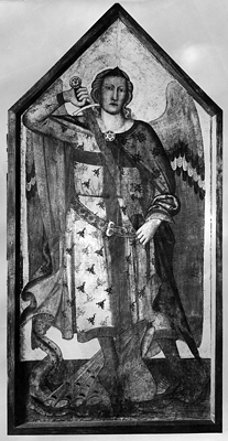 Arezzo - Museo Statale d'Arte Medievale e Moderna - Tavola del San Michele Arcangelo (negativo) di Spinelli Parri, Perazzo, N (primo quarto XX)