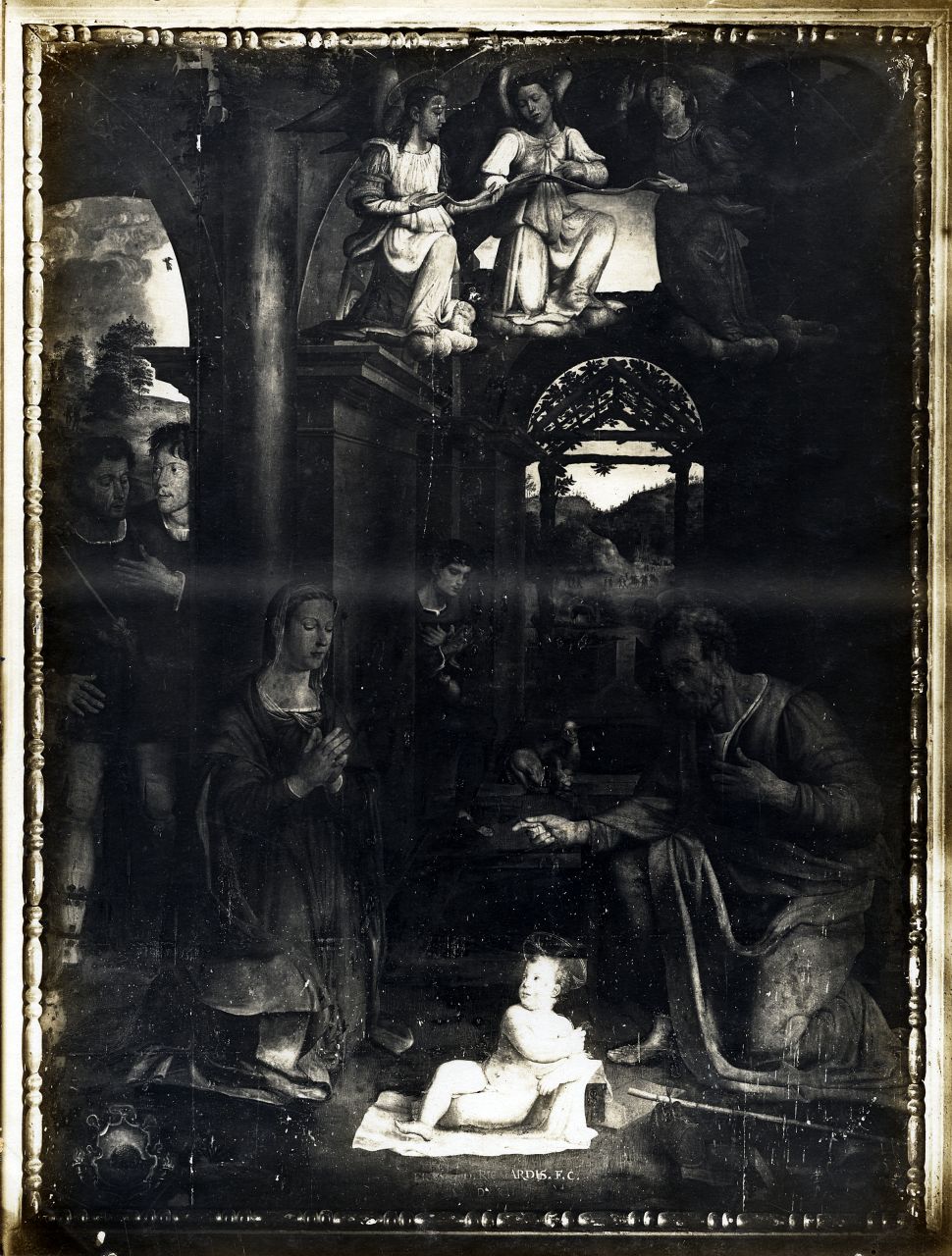 Arezzo. Chiesa SS. Annunziata. adorazione dei pastori (negativo) di Soggi Niccolò, Gabinetto fotografico del Polo Museale Fiorentino (laboratorio) (inizio XX)