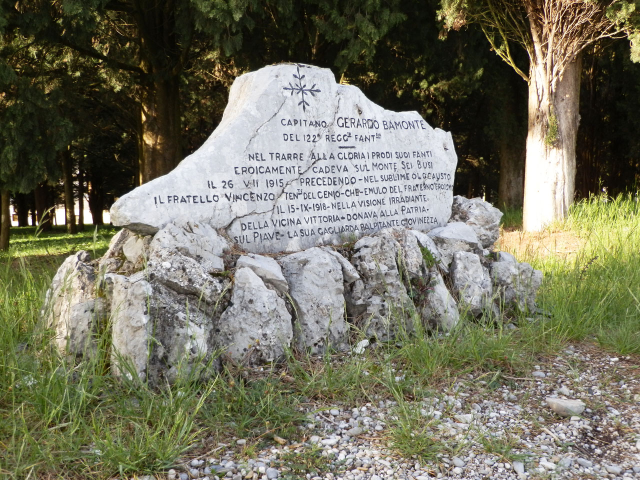 soggetto assente (monumento ai caduti - a cippo, opera isolata) - ambito militare italiano (prima metà XX)