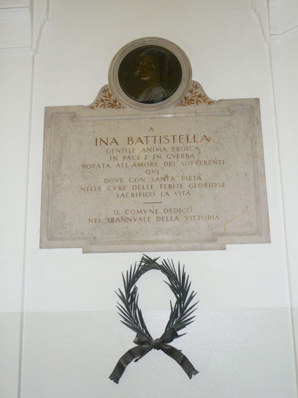Ina Battistella (lapide commemorativa ai caduti, opera isolata) - ambito italiano (XX)
