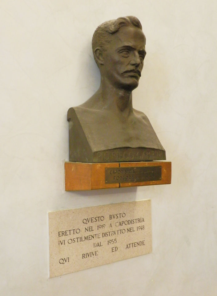 Pio Riego Gambini, Pio Riego Gambini (monumento ai caduti - a lapide, opera isolata) di Rovan Ruggero (attribuito) (prima metà XX)