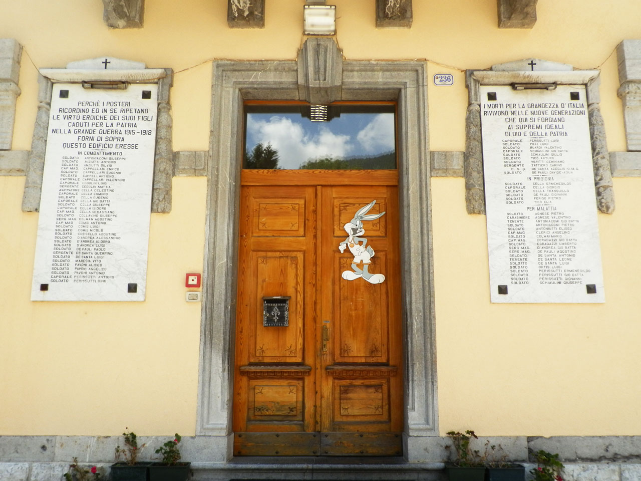 soggetto assente (lapide commemorativa ai caduti, serie) - ambito carnico (prima metà XX)