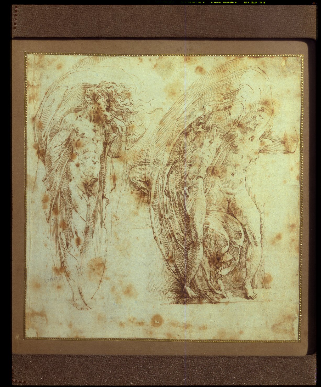 La vendetta di Vulcano, Marte e Venere sorpresi da Vulcano (disegno, opera isolata) di Mazzola Francesco detto Parmigianino (sec. XVI)