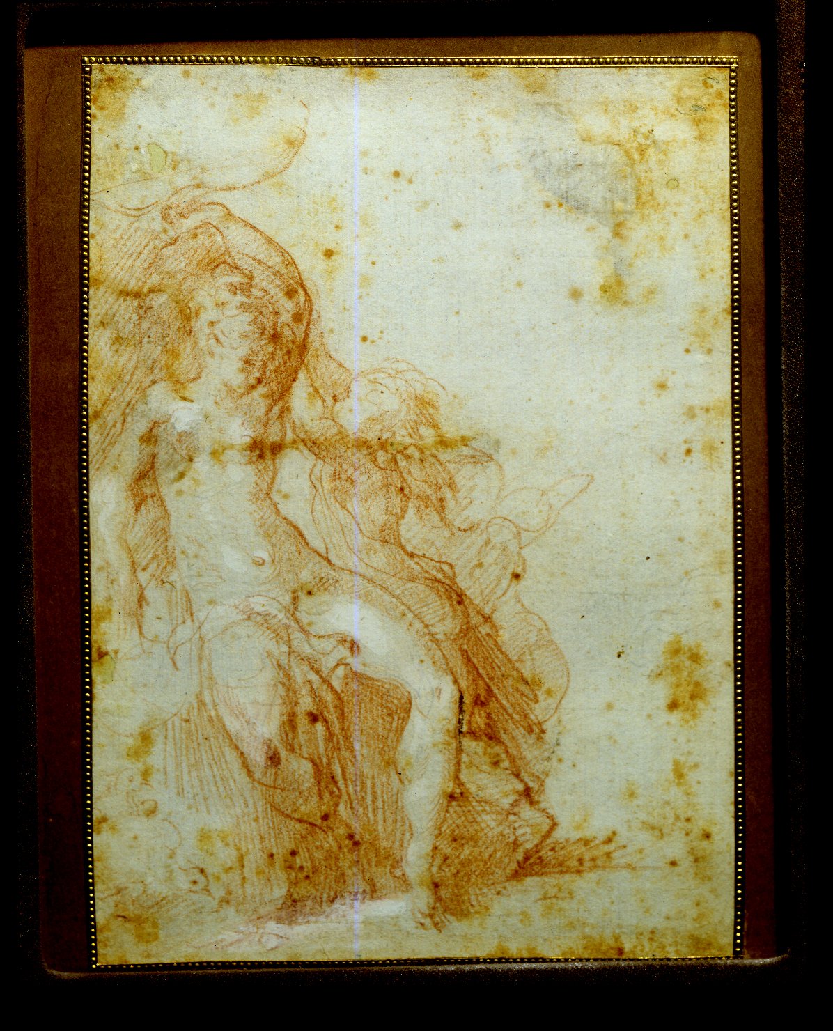 Venere strappa l'arco ad Amore (disegno, opera isolata) di Mazzola Francesco detto Parmigianino (sec. XVI)