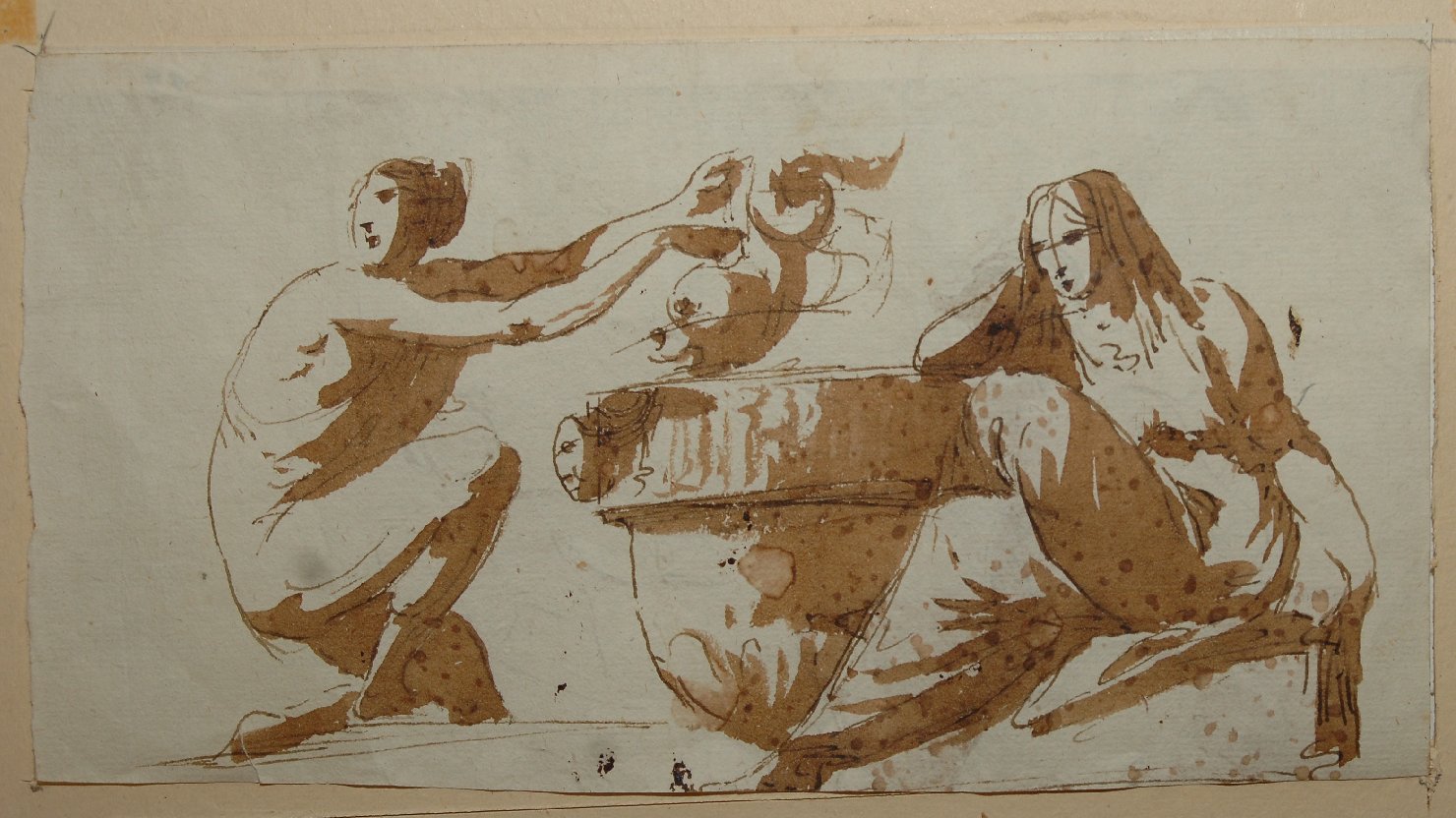 studio di figure classiche (disegno) di Martini Biagio (sec. XIX)