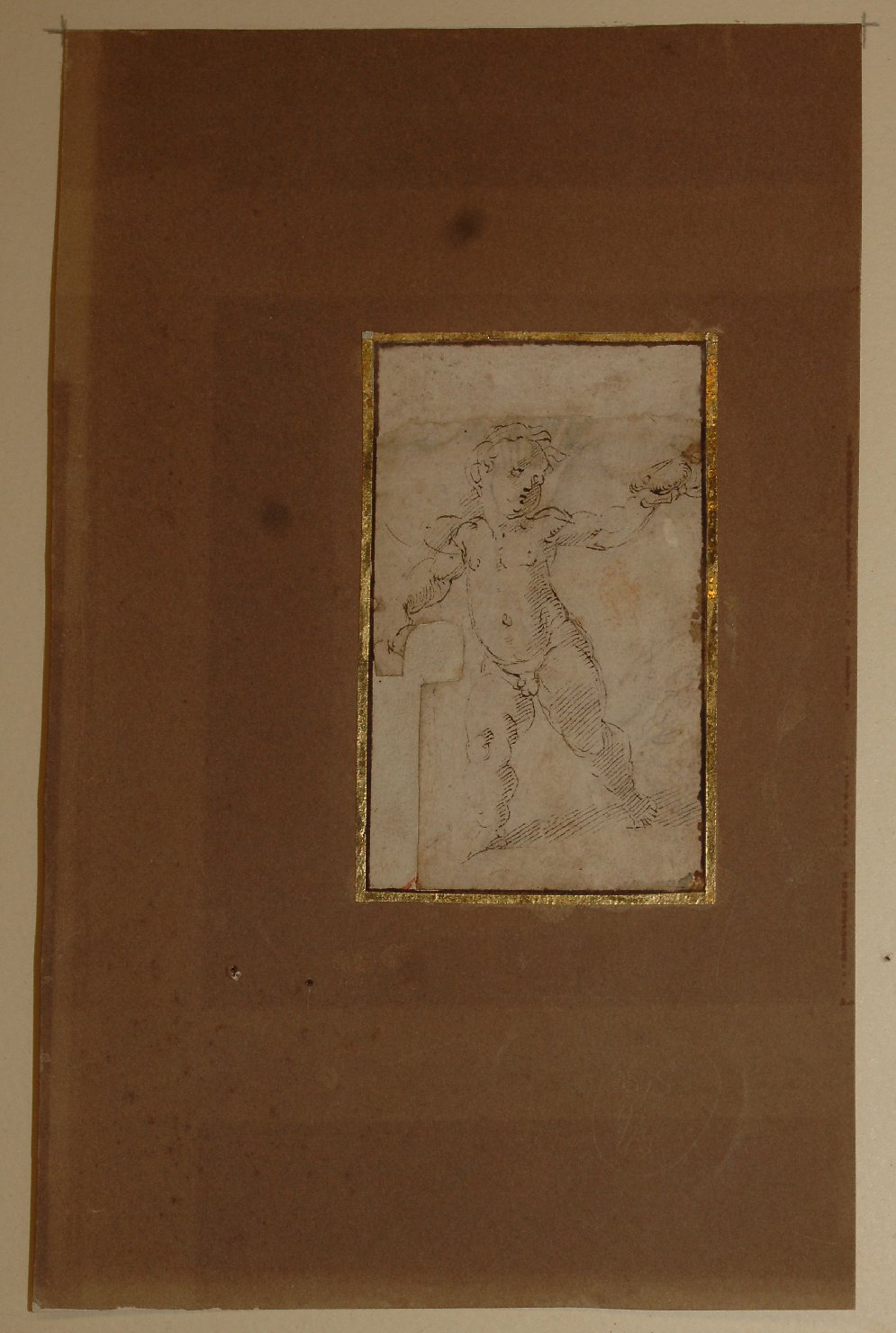 putto (disegno, opera isolata) di Mazzola Francesco detto Parmigianino (attribuito) (sec. XVI)