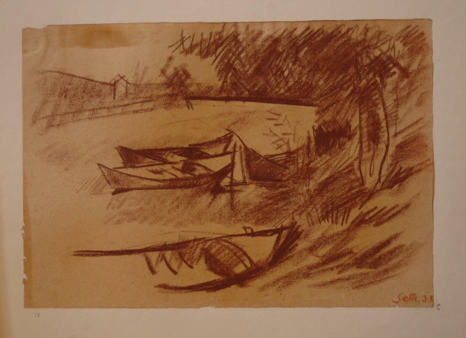 barche (disegno, opera isolata) di Settala Giorgio (sec. XX)