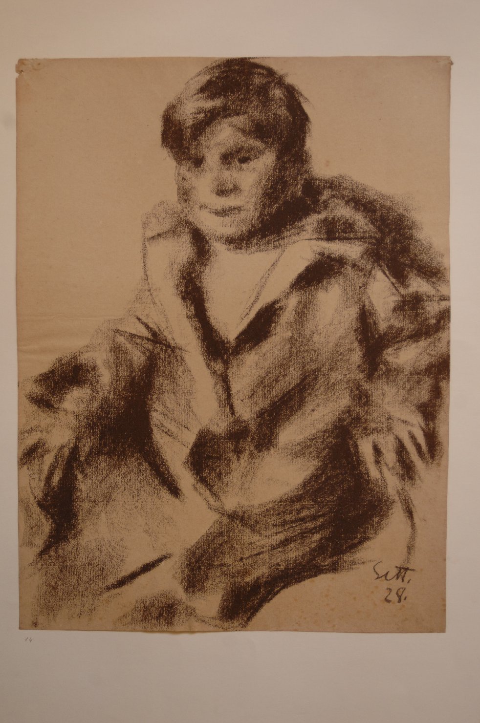 bambino (disegno, opera isolata) di Settala Giorgio (sec. XX)