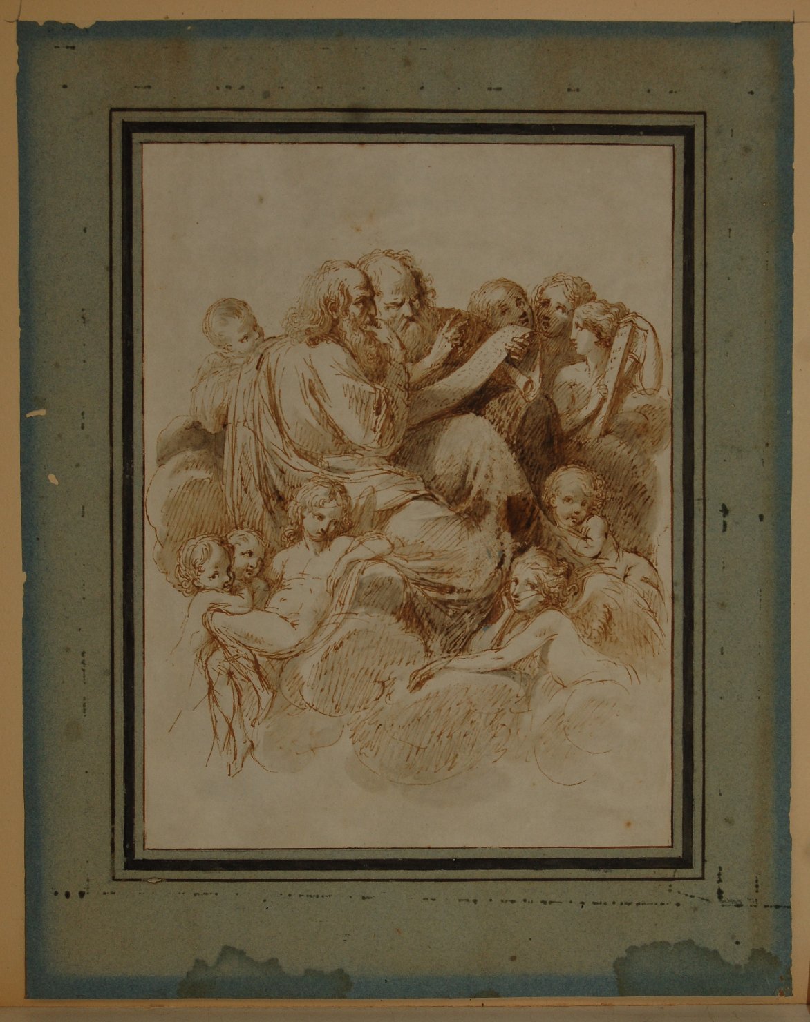 dottori della Chiesa (disegno, opera isolata) di Martini Biagio (sec. XVIII)