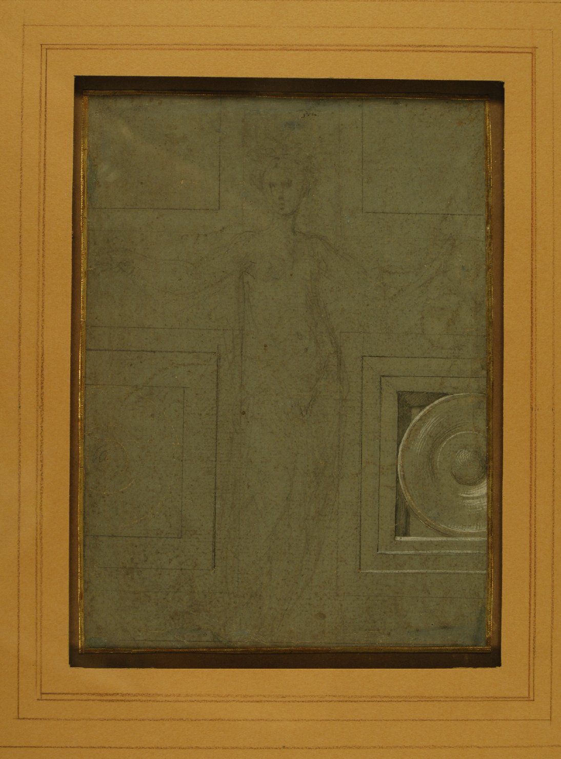 studio per una Vergine della Steccata (disegno, opera isolata) di Mazzola Francesco detto Parmigianino (sec. XVI)