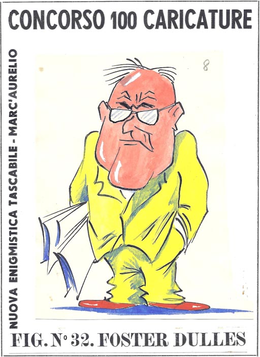 John Foster Dulles (disegno, opera isolata) di Vighi Vittorio (attribuito) (sec. XX)