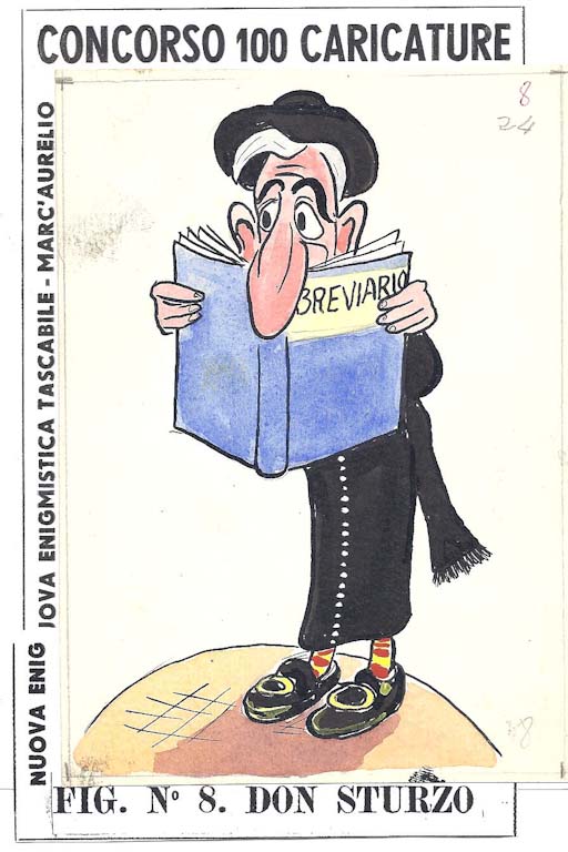 Don Sturzo (disegno, opera isolata) di Castellano Franco (attribuito) (sec. XX)