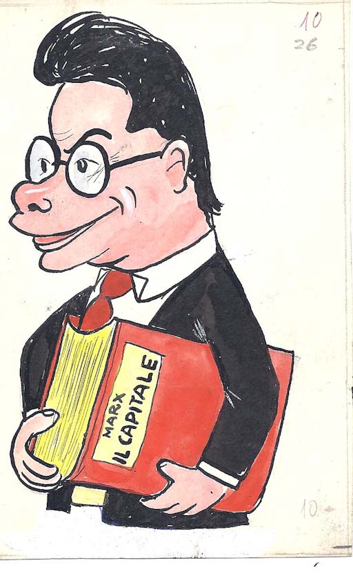 Togliatti (disegno, opera isolata) di Castellano Franco (attribuito) (sec. XX)