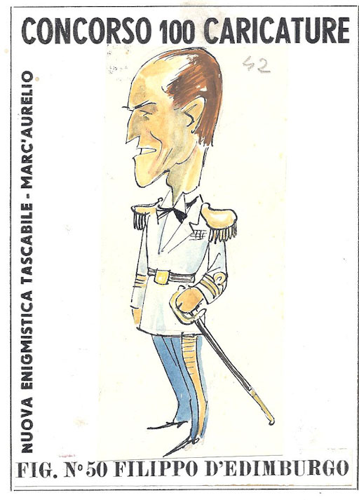 Filippo d'Edimburgo (disegno, opera isolata) - ambito italiano (sec. XX)