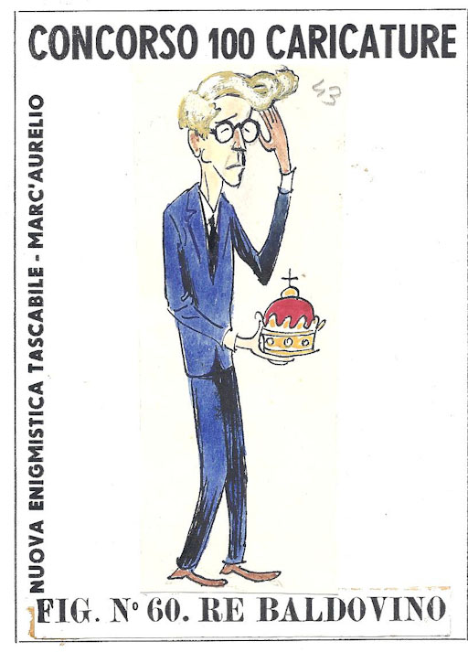 Re Baldovino (disegno, opera isolata) - ambito italiano (sec. XX)