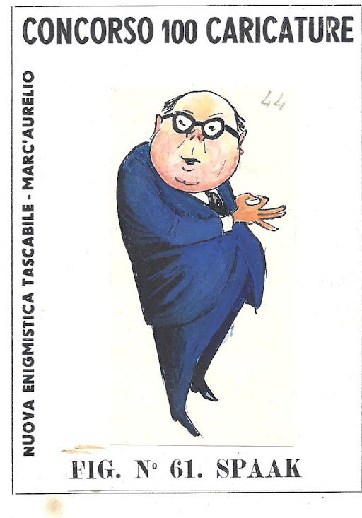 Paul Henri Spaak (disegno, opera isolata) - ambito italiano (sec. XX)