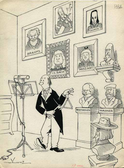 Inspiration, Figura maschile (disegno, opera isolata) di Walter Faccini detto Walti (attribuito) (sec. XX)