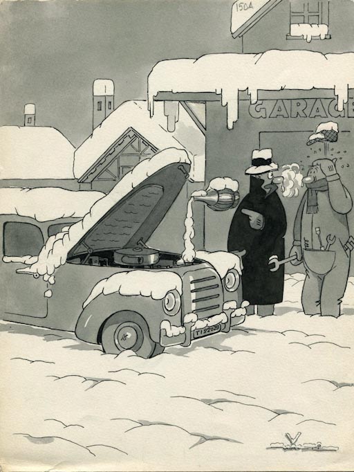 Gelo, Figure maschili (disegno, opera isolata) di Walter Faccini detto Walti (attribuito) (sec. XX)