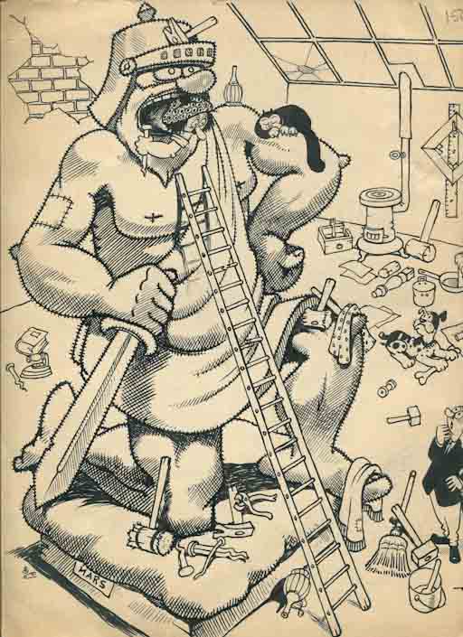 L'ultimo verista, Figure maschili (disegno, opera isolata) di Walter Faccini detto Walti (attribuito) (sec. XX)