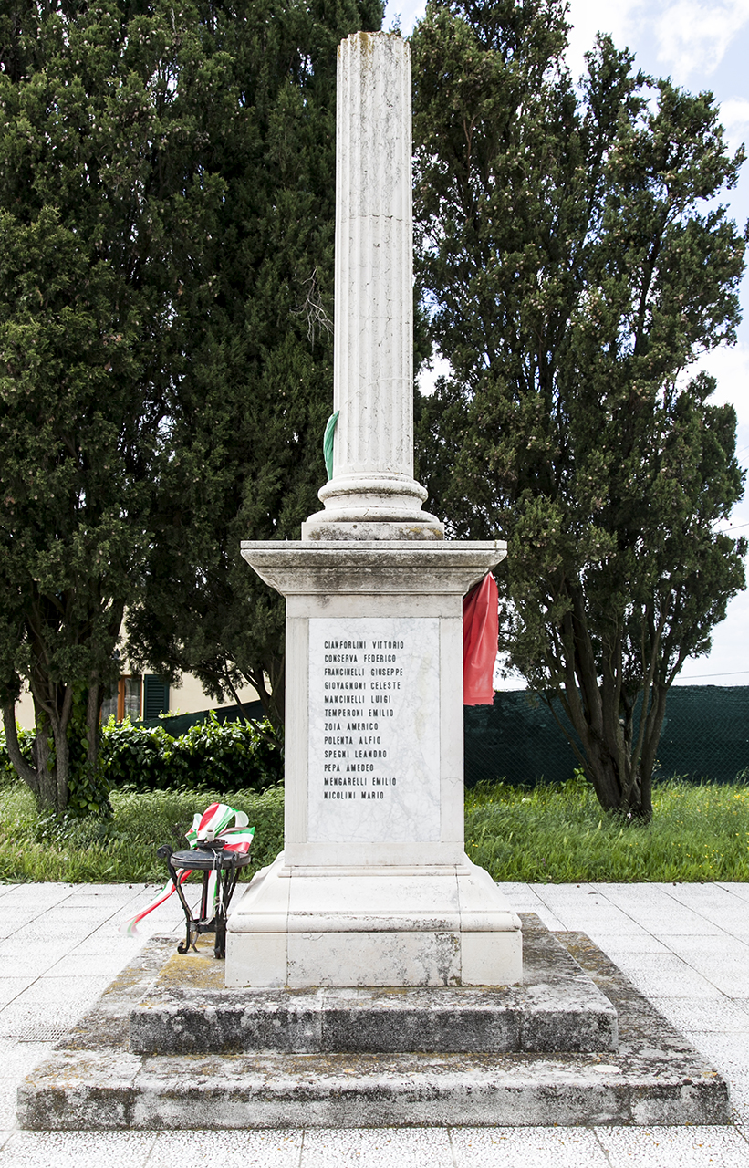 assente (monumento ai caduti - a colonna, opera isolata) - ambito marchigiano (secondo quarto XX)
