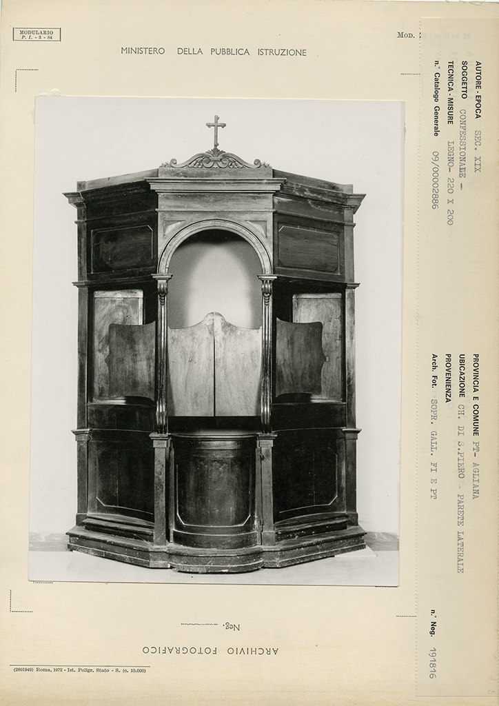 Architettura religiosa - Chiese - Arredi sacri (positivo, insieme) di Anonimo <1901-1950> (XX)