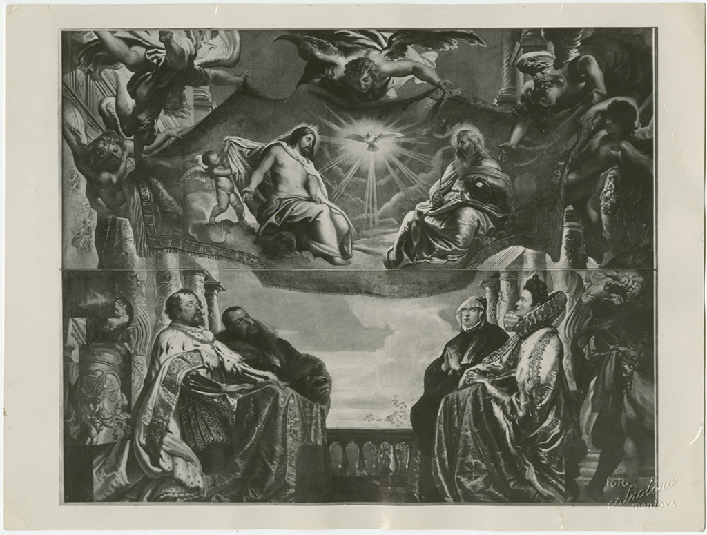 Pittori - Fiandre - Sec. 16.-17. - Rubens, Pieter Paul . La famiglia Gonzaga in adorazione della Trinità (positivo, insieme) di Alinari, Fratelli (ditta), Premi, Andrea, Studio Calzolari (studio) (XIX-XX)