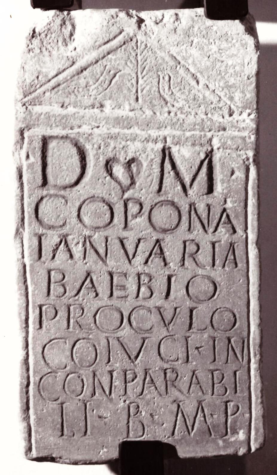 stele, epigrafica (metà sec. III d. C)