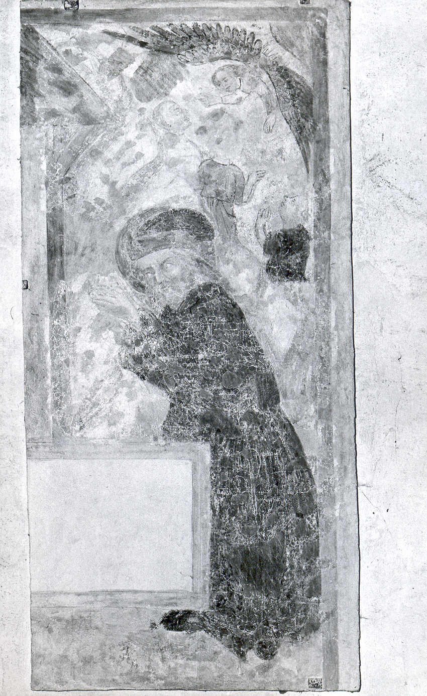 Figura maschile orante (dipinto, frammento) - ambito Italia nord-orientale (sec. XIV)