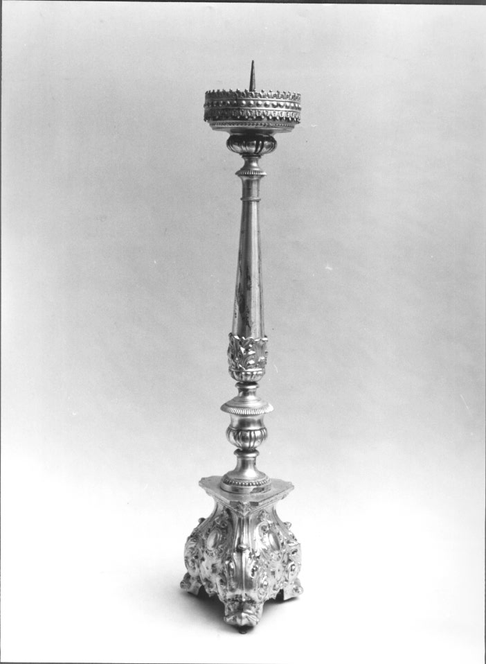 candeliere d'altare, serie - ambito Italia nord-orientale (sec. XIX)
