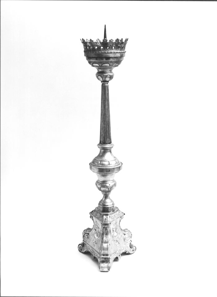 candeliere d'altare, serie - ambito Italia nord-orientale (sec. XIX)