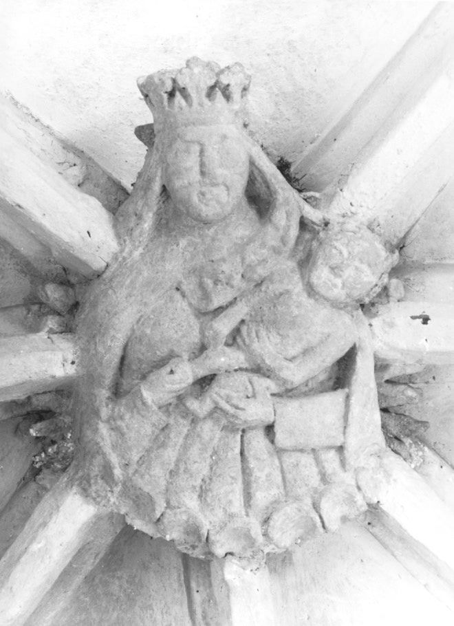 Madonna con bambino (chiave di volta) - ambito Europa nord-orientale (sec. XV)