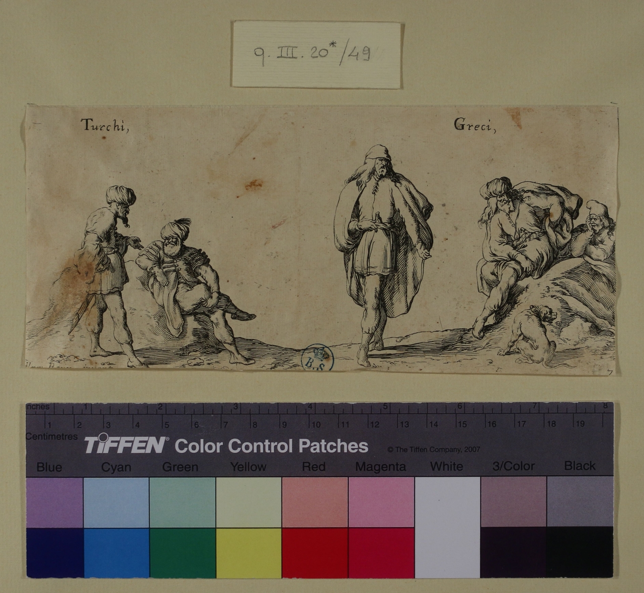 Greci e turchi, Greci e turchi (stampa tagliata) di Johann Wilhelm Baur (secondo quarto sec. XVII)