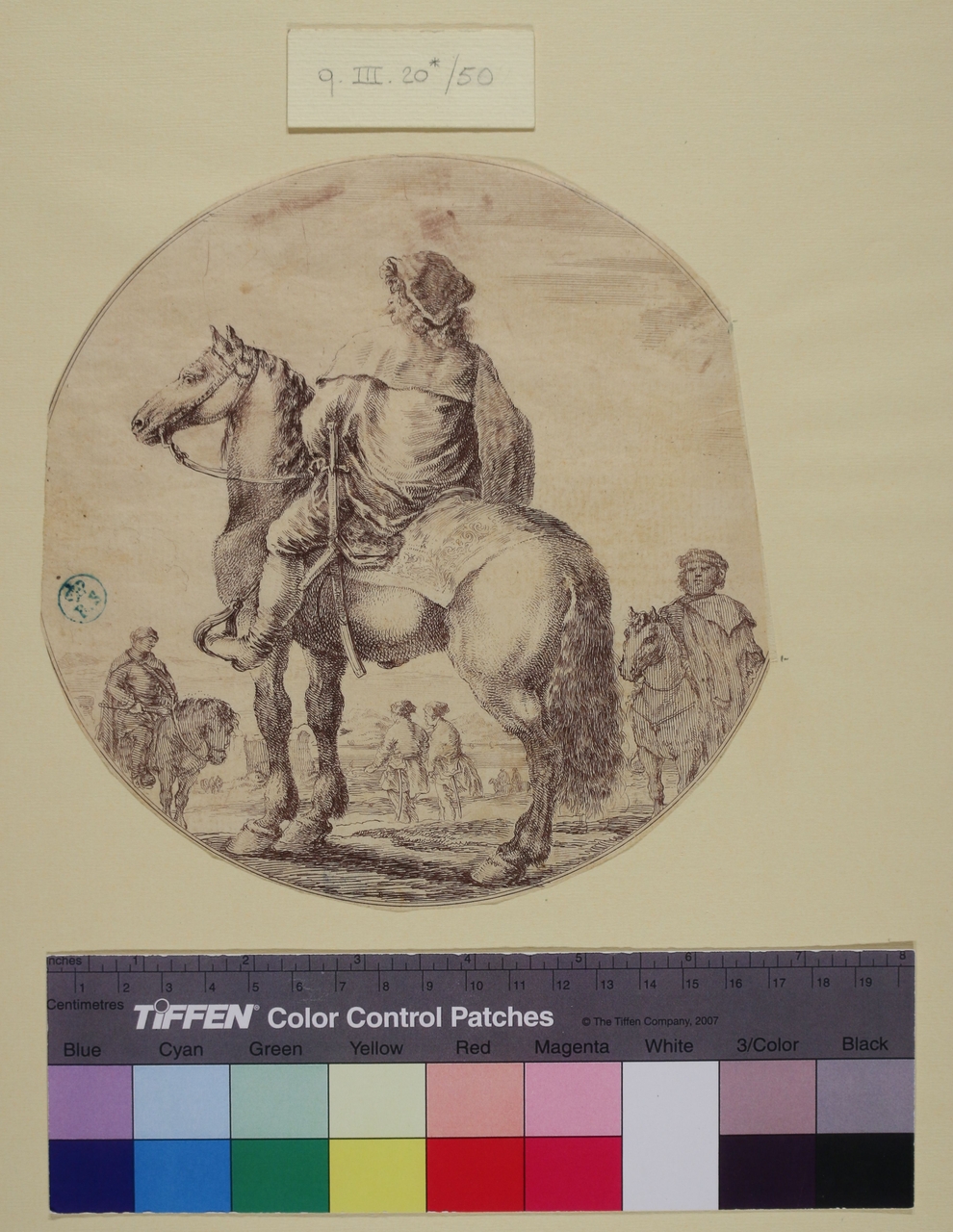 Cavaliere ungherese, Cavaliere ungherese (stampa smarginata) di Stefano Della Bella (metà sec. XVII)