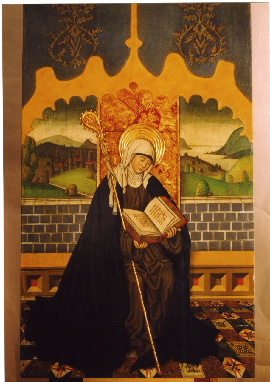 Santa Chiara d'Assisi (scomparto di polittico, elemento d'insieme) - ambito sardo (fine XV)